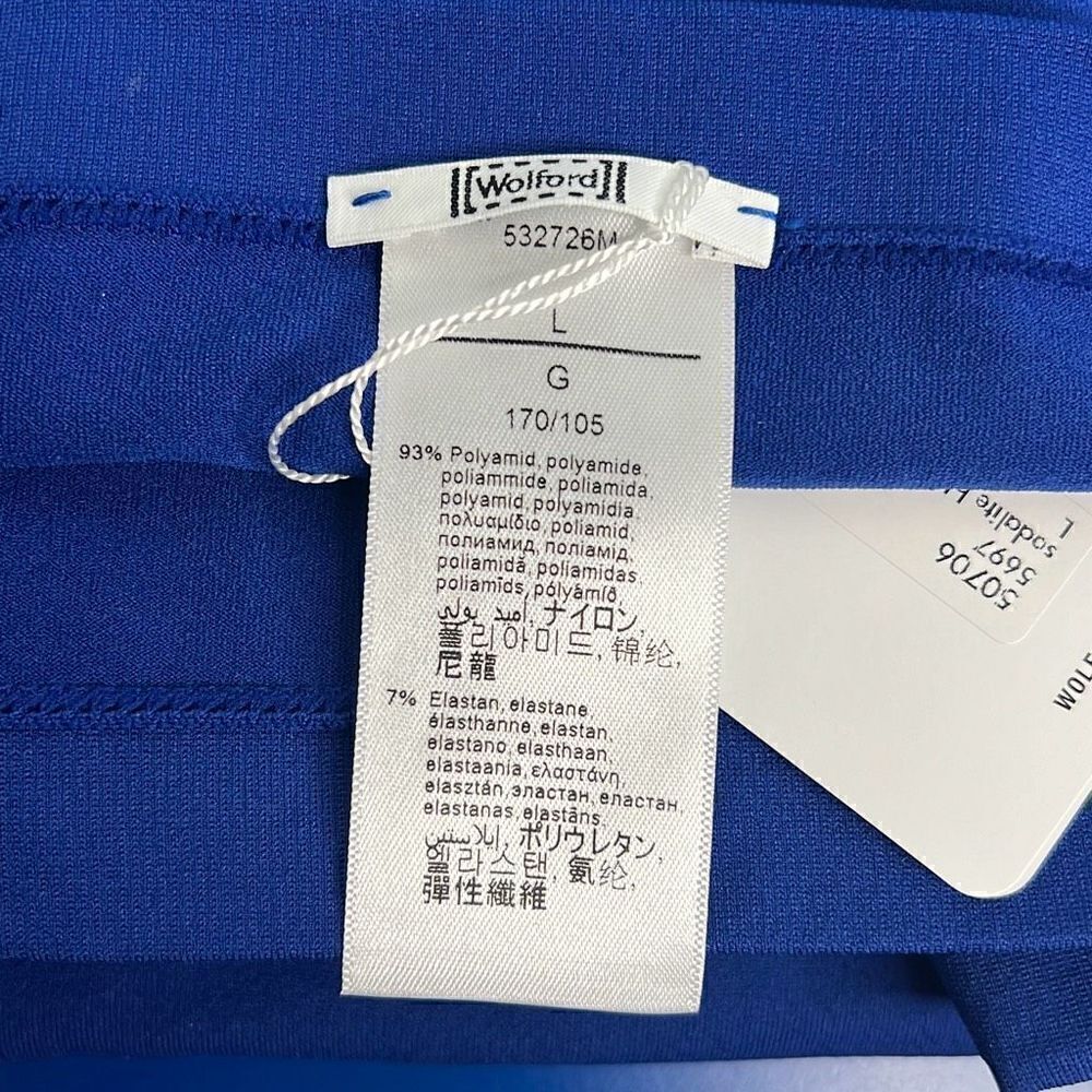 NWT Wolford Fatal Dress L Blue - Picture 9 of 13